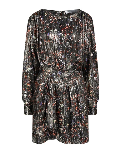 IRO Shirt dress Charcoal 87% Silk, 13% Metallic Polyester