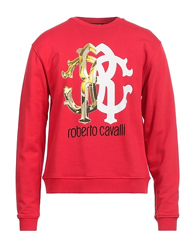 ROBERTO CAVALLI Sweatshirt Red 100% Cotton