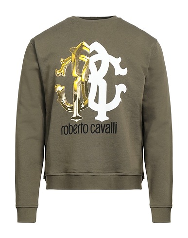 ROBERTO CAVALLI Sweatshirt Military green 100% Cotton