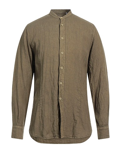 DANIELE ALESSANDRINI HOMME Linen shirt 100% Linen