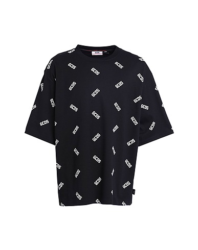 GCDS Oversize-T-Shirt Black 100% Cotton