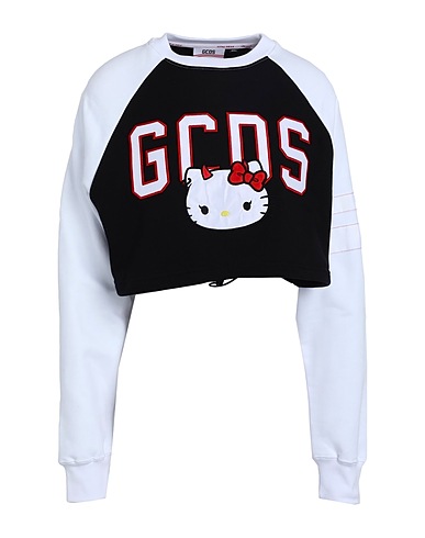 GCDS Sweatshirt Black 100% Cotton