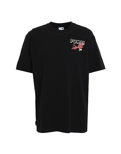 PUMA T-shirt Downtown Graphic Tee
 Black 100% Cotton