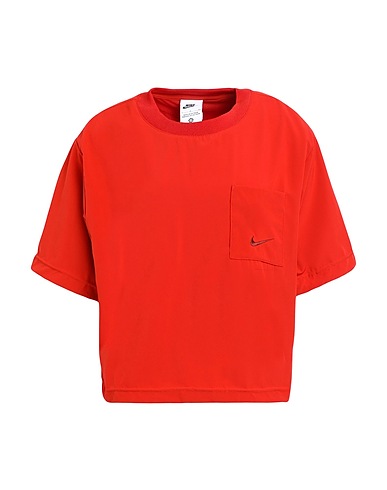 NIKE ベーシックTシャツ Nike Sportswear Everyday Modern Women's Woven Boxy Top
 赤茶色 ポリエステル 86% / ポリウレタン 14%