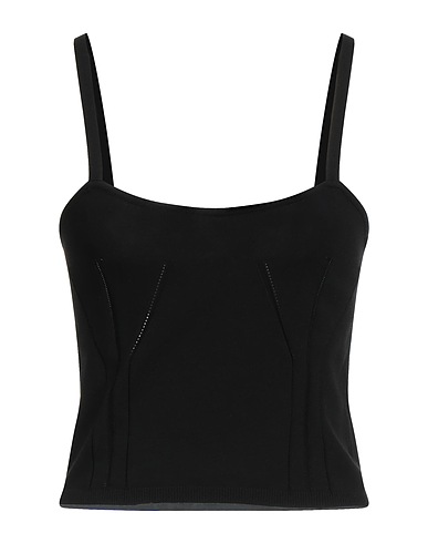 ANNA MOLINARI Top Black 68% Viscose, 32% Polyester