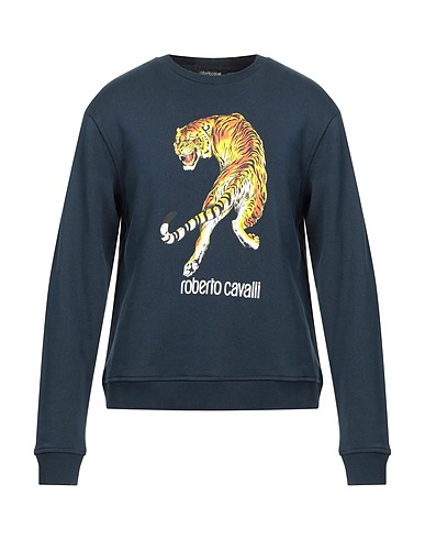 ROBERTO CAVALLI Felpa Blu notte 100% Cotone
