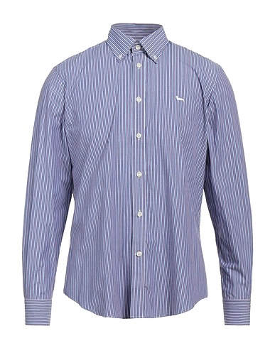 HARMONT & BLAINE Striped shirt Pastel blue 100% Cotton