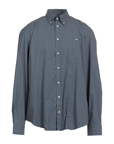 HARMONT & BLAINE Patterned shirt Midnight blue 100% Cotton