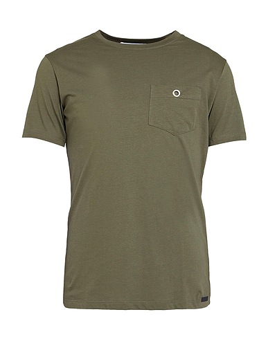 TAKESHY KUROSAWA Camiseta Verde militar 100% Algodón