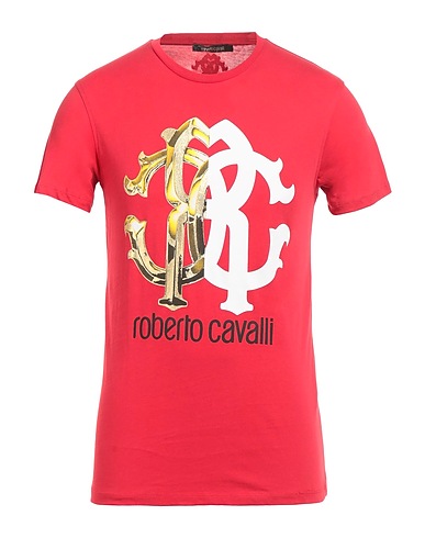 ROBERTO CAVALLI Ｔシャツ レッド コットン 100%