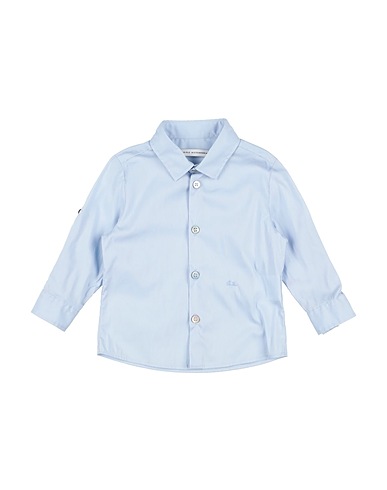 DANIELE ALESSANDRINI Camicia tinta unita Celeste 72% Cotone, 25% Poliammide, 3% Elastan