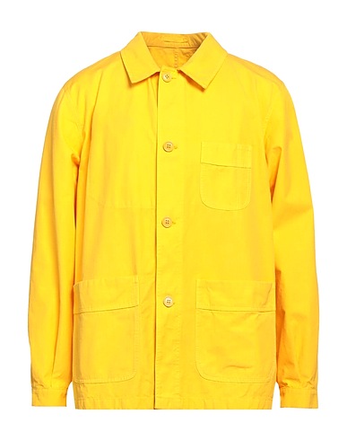 PALTÒ Solid colour shirt Yellow 100% Cotton
