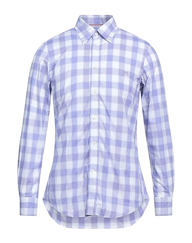 HARMONT & BLAINE Checked shirt Lilac 100% Cotton