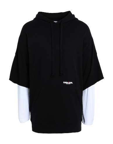 KARL LAGERFELD Hooded track jacket  CARA LOVES KARL
 Black 60% Organic cotton, 40% Lyocell