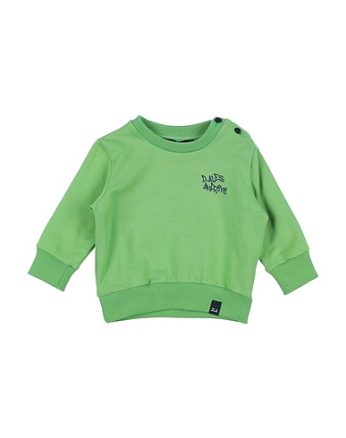DANIELE ALESSANDRINI Sweatshirt Green 95% Cotton, 5% Elastane