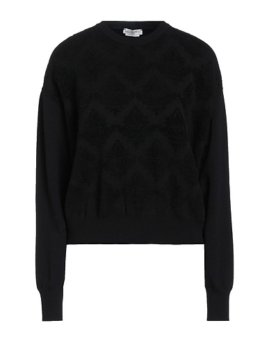 BALLANTYNE Sweater Black 55% Viscose, 19% Polyester, 14% Wool, 11% Polyamide, 1% Elastane
