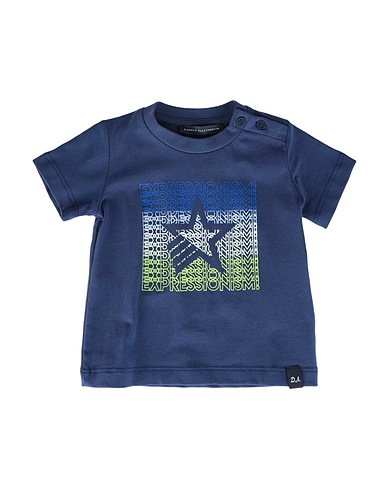 DANIELE ALESSANDRINI T-Shirt Marineblau 95% Baumwolle, 5% Elastan
