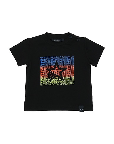 DANIELE ALESSANDRINI T-shirt Black 95% Cotton, 5% Elastane
