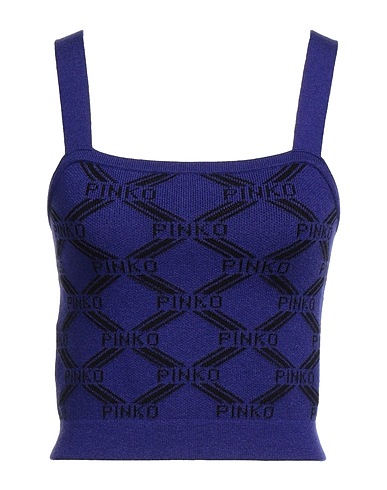 PINKO Top Purple 60% Viscose, 15% Polyester, 14% Acrylic, 11% Polyamide