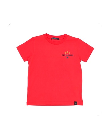 DANIELE ALESSANDRINI T-shirt Red 90% Cotton, 10% Elastane