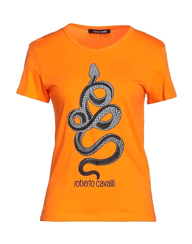ROBERTO CAVALLI T-shirt Arancione 100% Cotone