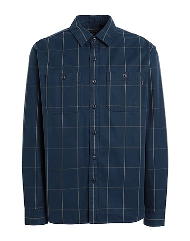 DOCKERS Camicia a quadri WORKWEAR SHIRT Blu notte 100% Cotone