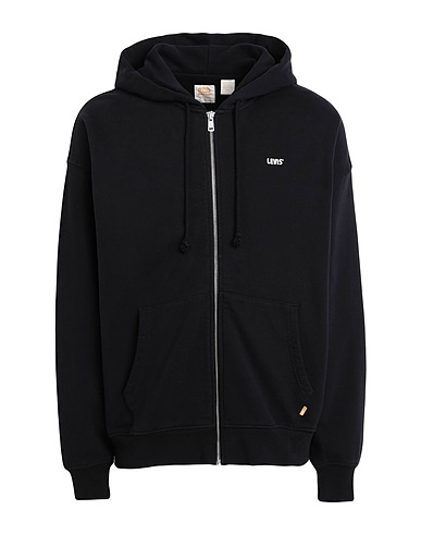 LEVI'S Hooded track jacket  GOLD TAB FULL ZIP
 Black 100% Cotton