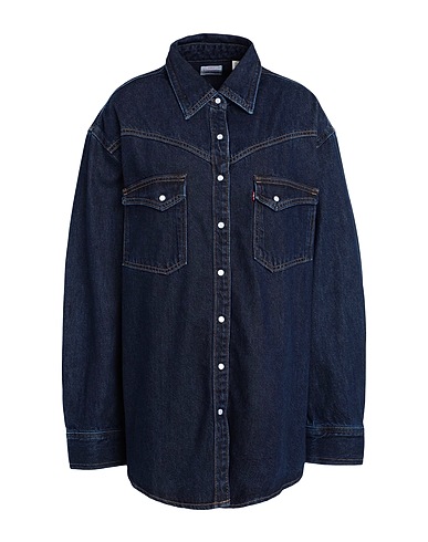 LEVI'S Denim shirt DORSEY XL WESTERN
 Blue 100% Cotton