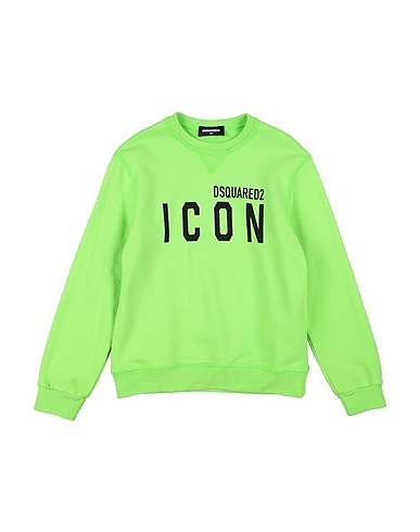 DSQUARED2 Felpa Verde lime 100% Cotone