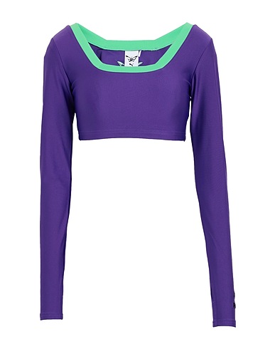 PUMA Off-the-shoulder top PUMA x DUA LIPA Longsleeve Crop Tee
 Purple 77% Polyester, 23% Elastane