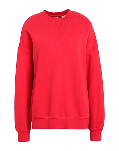 LEVI'S Sweatshirt GT SWEATSHIRT  Red 100% Cotton