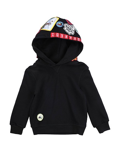 DSQUARED2 Sweatshirt Black 100% Cotton, Elastane, Polyester