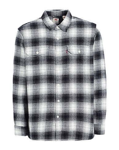LEVI'S Checked shirt JACKSON WORKER Black 100% Cotton
