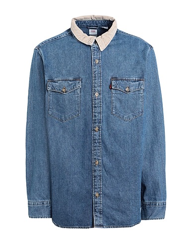 LEVI'S Denim shirt RELAXED FIT WESTERN
 Blue 80% Cotton, 20% Hemp