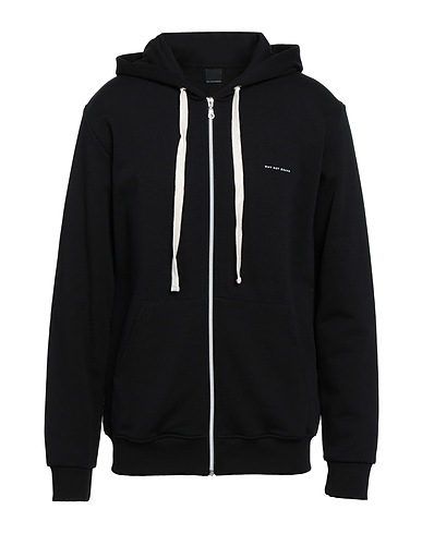 WHY NOT BRAND Felpa Nero 100% Cotone