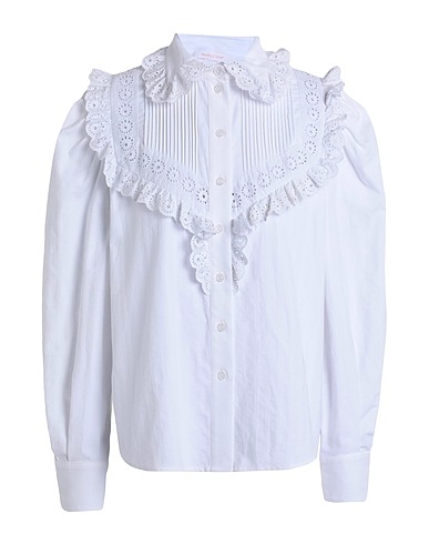 SEE BY CHLOÉ Camicie e bluse in pizzo Bianco 100% Cotone