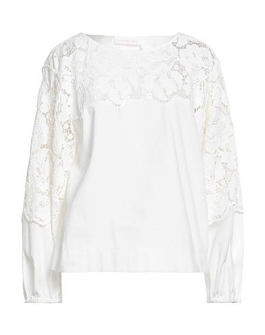 SEE BY CHLOÉ Top Weiß 100% Baumwolle