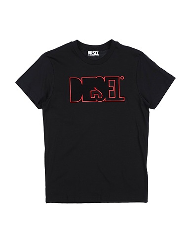 DIESEL T-shirt Nero 100% Cotone