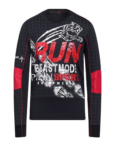 PLEIN SPORT T-shirt Σκούρο μπλε της νύχτας 92% Νάιλον, 8% Ελαστάνη