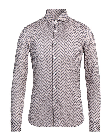 SONRISA Patterned shirt Beige 100% Cotton