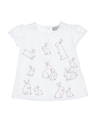 KID'S COMPANY T-shirt White 94% Cotton, 6% Viscose