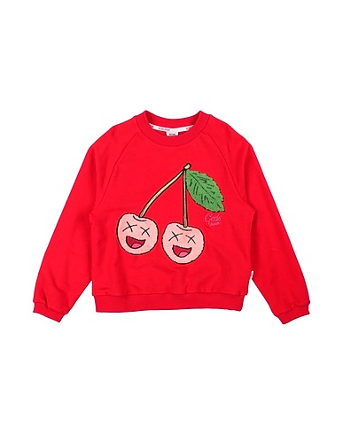 GCDS MINI Sweatshirt Red 95% Cotton, 5% Elastane, Acetate, Viscose, Metallic fiber