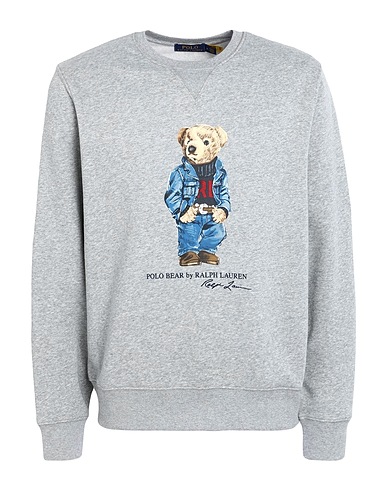 POLO RALPH LAUREN Felpa POLO BEAR FLEECE SWEATSHIRT
 Grigio 66% Cotone, 34% Poliestere