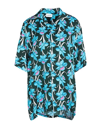 P.A.R.O.S.H. Floral shirts & blouses Dark green 100% Viscose