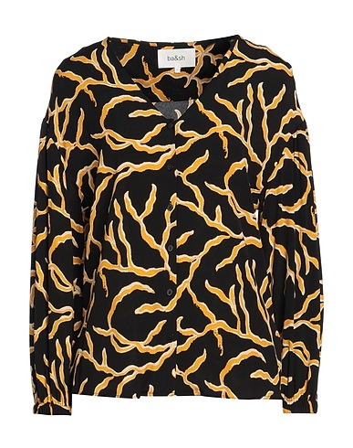 BA&SH Camicie  e bluse fantasia Nero 100% Viscosa