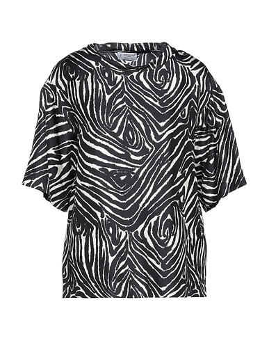 ALBERTO BIANI Silk top Black 100% Silk