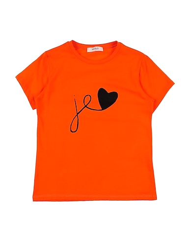 VICOLO T-shirt Arancione 90% Cotone, 10% Elastan