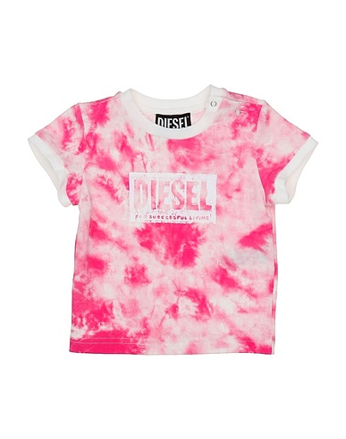 DIESEL T-shirt Fuchsia 95% Cotton, 5% Elastane
