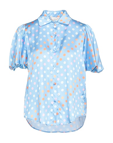 TOY G. Camicie  e bluse fantasia Celeste 100% Poliestere