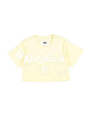 MM6 MAISON MARGIELA T-shirt Jaune pastel 100% Coton